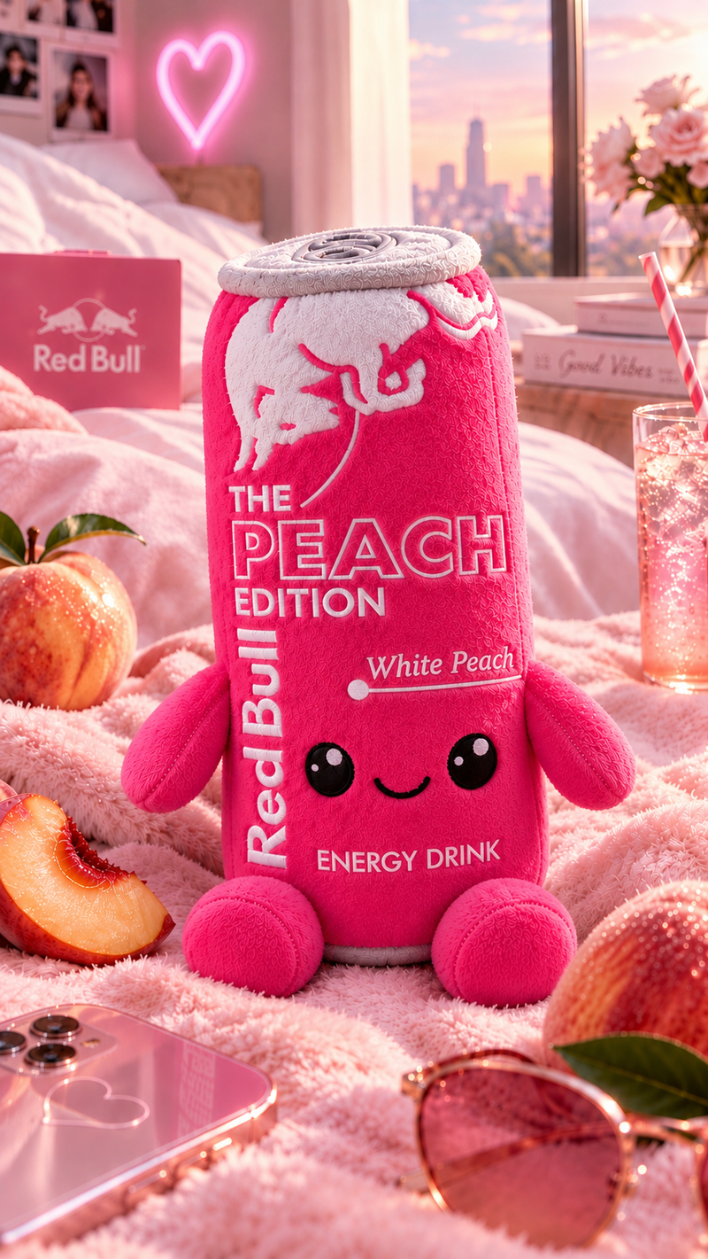 PELUCHE CANETTE, ÉNERGY ORIGINAL ÉDITION (PÊCHE BLANCHE)